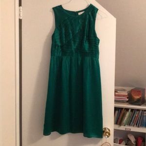 Gorgeous JCrew silk green dress size 10